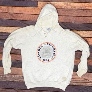 Vintage Lincoln University 1980s Pullover Jumper Hoodie Collegiate Sweatshirt